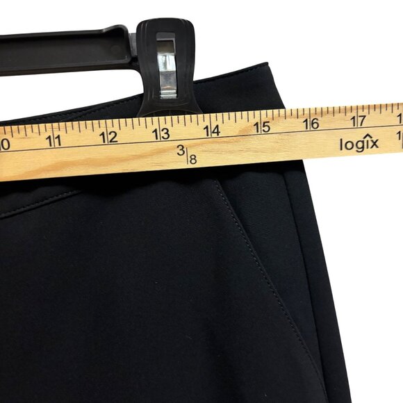 St. John Caviar Black Cropped Dress Pants Size 6 - Picture 5 of 7